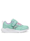 Buty dla dziewczynek - Geox Sneakersy J Sprintye Girl J36FWB 01454 C3BE8 S Zielony - miniaturka - grafika 1