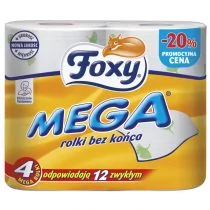 Foxy Mega papier toaletowy 4 mega rolki 5900935001033 - Papier toaletowy - miniaturka - grafika 1