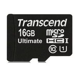 TRANSCEND microSDHC, 16 GB, Class 10 - Karty pamięci - miniaturka - grafika 1