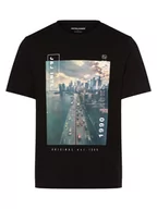 Koszulki męskie - Jack & Jones - T-shirt męski  JJGarner, czarny - miniaturka - grafika 1