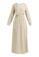Sukienki - NAEMI Damska sukienka maxi z nadrukiem na całej powierzchni 10125770-NA01, beżowa, wielokolorowa, XL, Beżowy, wielokolorowy., XL - miniaturka - grafika 1