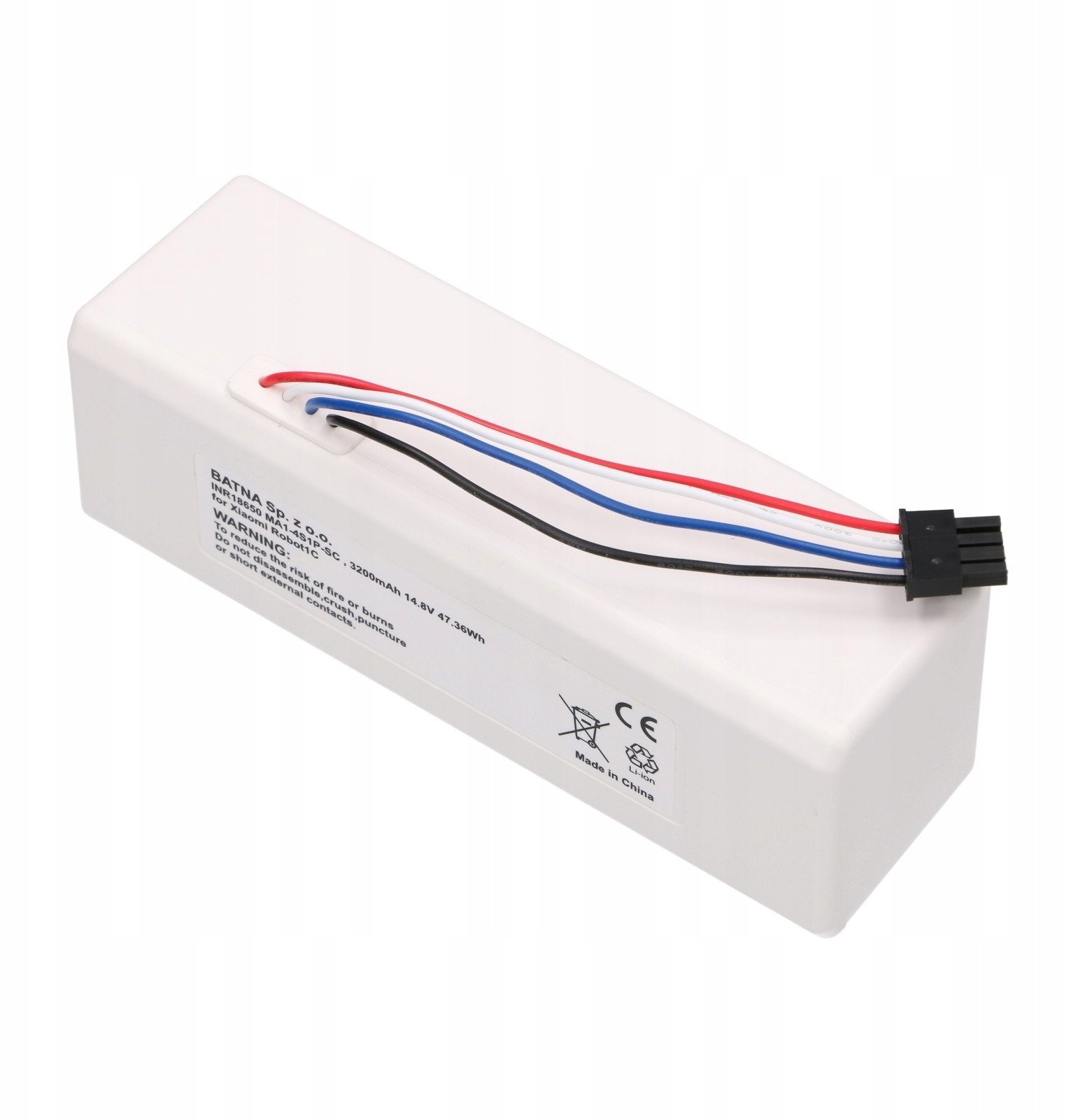 Xiaomi Robot 1C P1904-4S1P-Mm, 3200Mah, 47.36Wh Bateria Akumulator Stytj01Zhm Mijia 1C P1904-4S1P-Mm Dreame Mc1808 ROBOT 1C INR18650 MA1-4S1P-SC