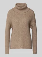 Swetry damskie - Golf o kroju regular fit z mieszanki wiskozy model ‘KATIA’ - miniaturka - grafika 1