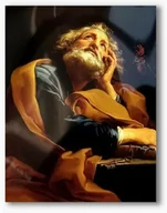 Ikony i obrazy sakralne - Święty Piotr, nowoczesny obraz religijny plexi - miniaturka - grafika 1