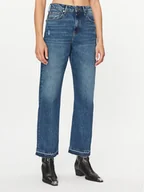 Spodnie damskie - Tommy Hilfiger Jeansy WW0WW40822 Niebieski Relaxed Fit - miniaturka - grafika 1