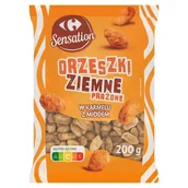 Orzeszki - Carrefour Sensation Orzeszki ziemne prażone w karmelu z miodem 200 g - miniaturka - grafika 1