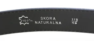 Wizytowy Pasek Skórzany 35 mm COMPLEX (PL) GRANATOWY CZEROWNA NIĆ Pełna Klamra AUTOMAT/SAMOZACISK Garnitur SREBRNA ASZ35/KASZ31 - Paski Wizytowy Pasek Skórzany 35 mm COMPLEX (PL) GRANATOWY CZEROWNA NIĆ Pełna Klamra AUTOMAT/SAMOZACISK Garnitur SREBRNA ASZ35/KASZ31 - Paski - miniaturka - grafika 6