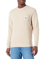 Bluzy męskie - Lee Męska bluza Crew SWS, Oxford TAN, rozmiar M, Oxford Tan., M - miniaturka - grafika 1