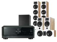 Kino domowe - Yamaha RX-V6A (czarny) + Diva 6 + 3 + 7 (dąb) + Basso 880 (czarny) - miniaturka - grafika 1