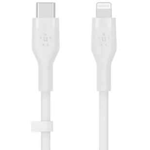 Belkin Kabel Usb Typ-C Lightning Silicone 2m Biały - Kable USB - miniaturka - grafika 1
