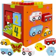 Sortery dla dzieci - Drewniana Kostka Edukacyjna Sorter - miniaturka - grafika 1