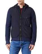 Kurtki męskie - BOSS Męska kurtka Knitted, ciemnoniebieska, XL (DE) - miniaturka - grafika 1