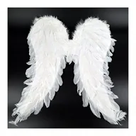 Stroje karnawałowe - BIAŁE SKRZYDŁA ANIOŁKA STRÓJ ANIOŁA JASEŁKA - miniaturka - grafika 1