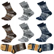 Skarpetki męskie - ﻿6x Skarpety Męskie Wełniane Ciepłe Grube ALPAKA - miniaturka - grafika 1