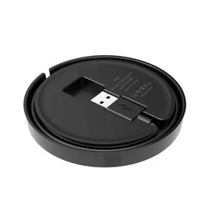 Budi - Ładowarka bezprzewodowa Qi 10W + wbudowany kabel (Czarny) - Ładowarki do telefonów - miniaturka - grafika 2