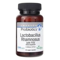 Witaminy i minerały - SWANSON Probiotyk Lactobacillus Rhamnosus z FOS, 60 kapsułek - miniaturka - grafika 1