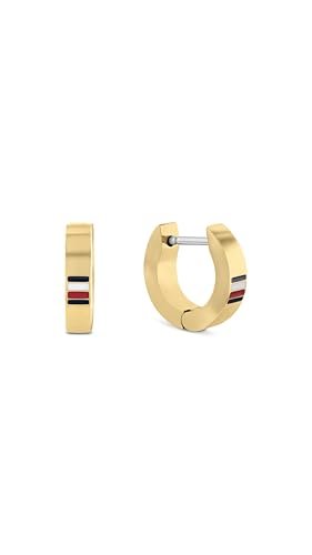 Tommy Hilfiger Biżuteria Męskie Kolczyki Huggies z żółtego złota - 2790586, Jeden rozmiar, Stal nierdzewna, Bez kamieni szlachetnych