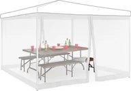 Moskitiery - relaxdays moskitiera do altany 3x3m biała - miniaturka - grafika 1