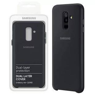 Samsung Galaxy A6+ Dual Layer Cover EF-PA605CB czarny EF-PA605CBEGWW - Etui i futerały do telefonów - miniaturka - grafika 2