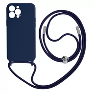 Etui i futerały do telefonów - Etui na iPhone 13 Pro ze smyczą 80 cm – niebieskie - miniaturka - grafika 1