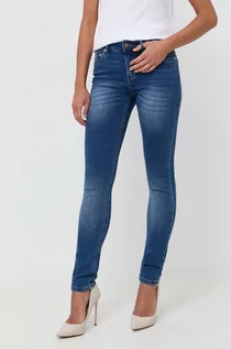 Spodnie damskie - Silvian Heach jeansy damskie kolor niebieski - grafika 1