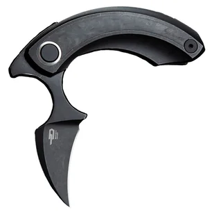Nóż składany Bestech Knives Strelit - Black Stonewash/ Black Titanium - Carbon Fiber - Noże - miniaturka - grafika 1