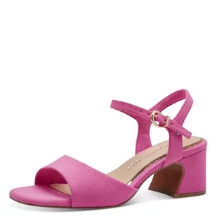 MARCO TOZZI Feel Me sandały damskie, miękka podszewka, wegańskie, 2-28335-42 sandały z obcasem, różowy (Hot Pink), 39 eu - Sandały damskie - miniaturka - grafika 1