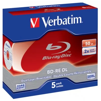 Verbatim BD-RE DL 2x (RW) 5Pack Jewel 50GB 43760