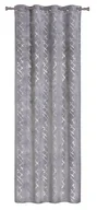 Zasłony - Zasłona Shine szara 140 x 260 cm na przelotkach - miniaturka - grafika 1