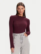 Bluzki damskie - Vero Moda Bluzka 10295141 Fioletowy Slim Fit - miniaturka - grafika 1