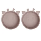 Miseczki i talerzyki dla dzieci - Miseczka Silikonowa Dla Dzieci Zestaw 2Szt Nuuroo - miniaturka - grafika 1