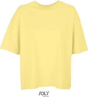 SOLs 03807 Koszulka damska Boxy Oversized - Bawełna organiczna czesana - Kolor: Jasnożółty - Rozmiar: XL - Koszulki i topy damskie - miniaturka - grafika 1