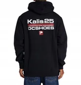 Bluzy męskie - Bluza kangurka DC shoe KALIS 25 czarna z kapturem - miniaturka - grafika 1