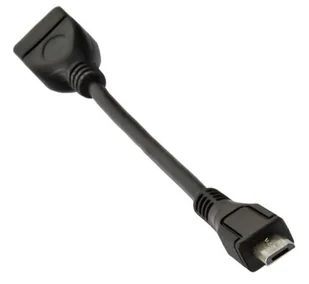 Akyga Adapter AK-AD-09 (USB F - Micro USB M; 0,15m; kolor czarny) 2_214263 - Kable komputerowe i do monitorów - miniaturka - grafika 2