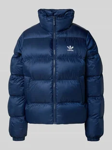 Pikowana kurtka o kroju regular fit z wyhaftowanym logo - Kurtki damskie - miniaturka - grafika 1