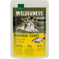 Mokra karma dla psów - REAL NATURE WILDERNESS Senior Northern Turkey Indyk i łosoś 24x100 g - miniaturka - grafika 1