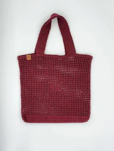 Letnia torba na ramię - bordowa - Torebki damskie Letnia torba na ramię - bordowa - Torebki damskie - miniaturka - grafika 1