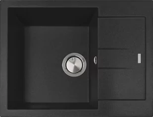 Zlew PLADOS ELEGANCE 65.10 CZARNY METAL (black metalik 44) (AM651044) - Zlewozmywaki - miniaturka - grafika 1