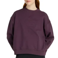 Bluzy sportowe damskie - Bluza New Balance WT43535PLN - fioletowa - miniaturka - grafika 1
