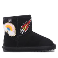 Buty dla chłopców - Śniegowce EMU Australia Wallaby Mini Play K12748 Czarny - miniaturka - grafika 1