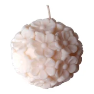 Świece - ŚWIECA OZDOBNA KULA KWIATÓW WIOSNA WIELKANOC DEKORACJA ŚWIECA SOJOWA - miniaturka - grafika 1