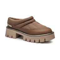 Klapki i japonki damskie - Michael Kors Mule Barton z dodatkiem skóry - miniaturka - grafika 1