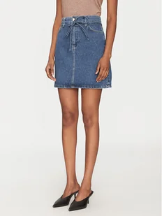 Marella Spódnica jeansowa 2515101021200 Granatowy Regular Fit - Spódnice - miniaturka - grafika 1