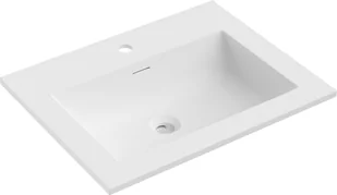 Mexen Otis umywalka wpuszczana w blat 61 x 46,5 cm, biała mat - 25186001 - Umywalki - miniaturka - grafika 1