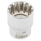 Klucze i nasadki - NEO-TOOLS Nasadka 08-596 Spline 1/2 cala 24 mm - miniaturka - grafika 1
