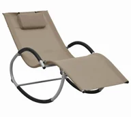 Leżaki ogrodowe - Elior Brązowoszary leżak ogrodowy G4-B41 - miniaturka - grafika 1