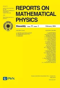 Reports on Mathematical Physics 931 - Czasopisma - miniaturka - grafika 1