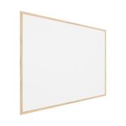 Tablice i flipcharty - Tablica korkowa biały kolor korka (rama drewniana) 100x80 cm - miniaturka - grafika 1