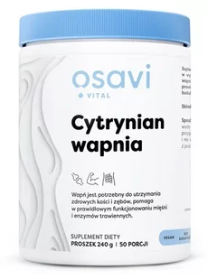 Osavi - Cytrynian Wapnia, Proszek, 240g - Witaminy i minerały - miniaturka - grafika 1