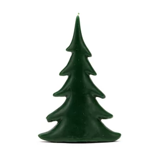 Świeca z wosku pszczelego choinka płaska mała zielona - Świece Świeca z wosku pszczelego choinka płaska mała zielona - Świece - miniaturka - grafika 1